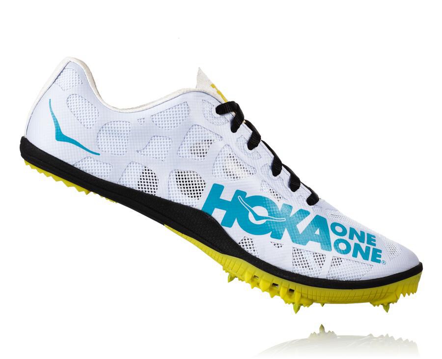 Spikes Atletismo Hoka One One Masculino Branco/Azuis - Rocket X - 623-YKRLOT